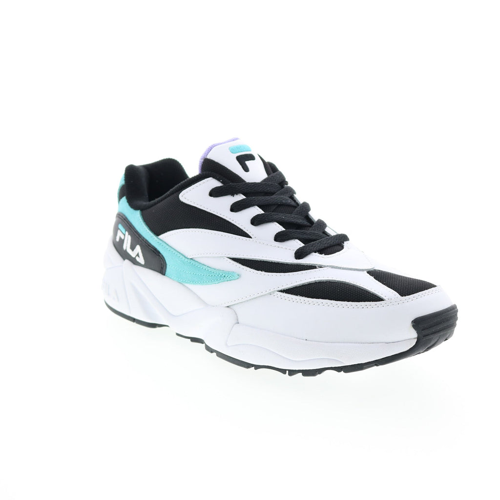 Fila V94M 1RM00584-964 Mens Black Leather Lace Up Lifestyle