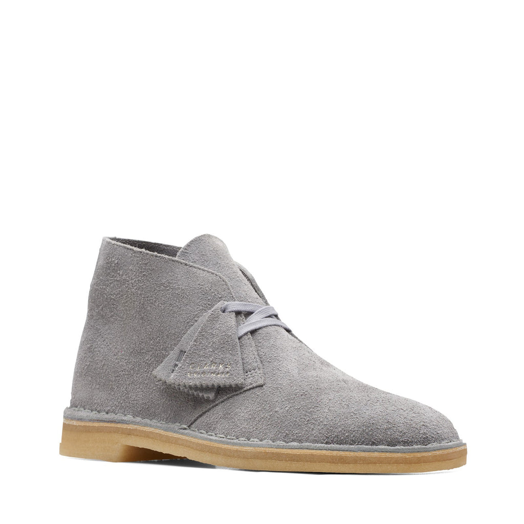 grey suede clarks desert boots