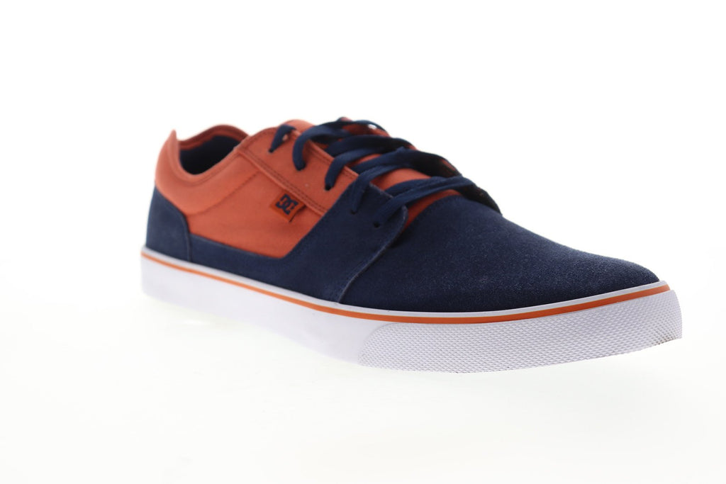 DC Tonik 302905 Mens Blue Suede Lace Up Skate Sneakers Shoes