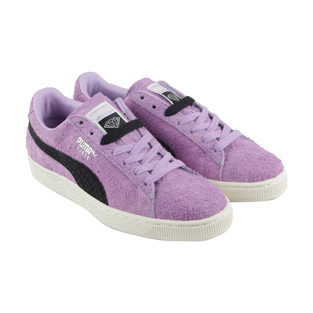 puma suede diamond purple