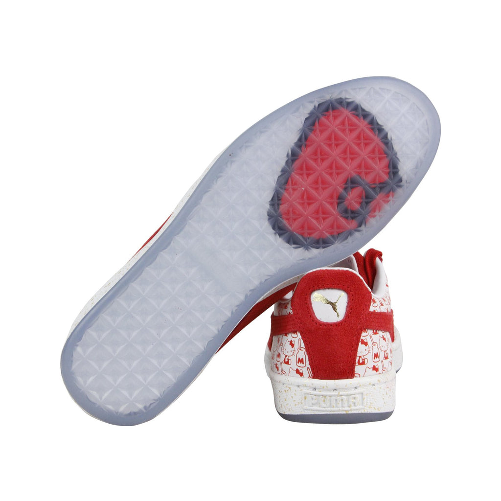 Puma Suede Classic X Hello Kitty 36630601 Womens Red Lifestyle Sneakers  Shoes