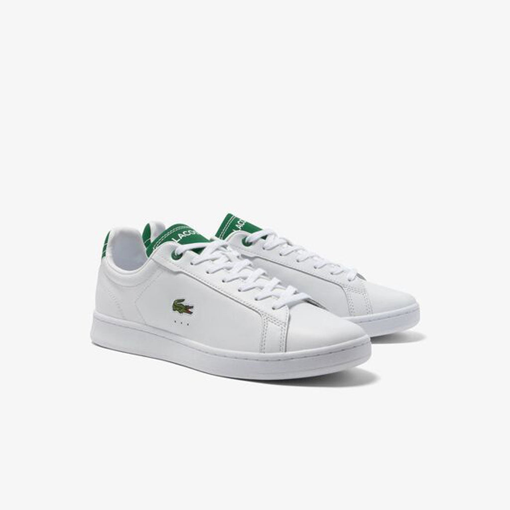 Lacoste white 2025 and green sneakers