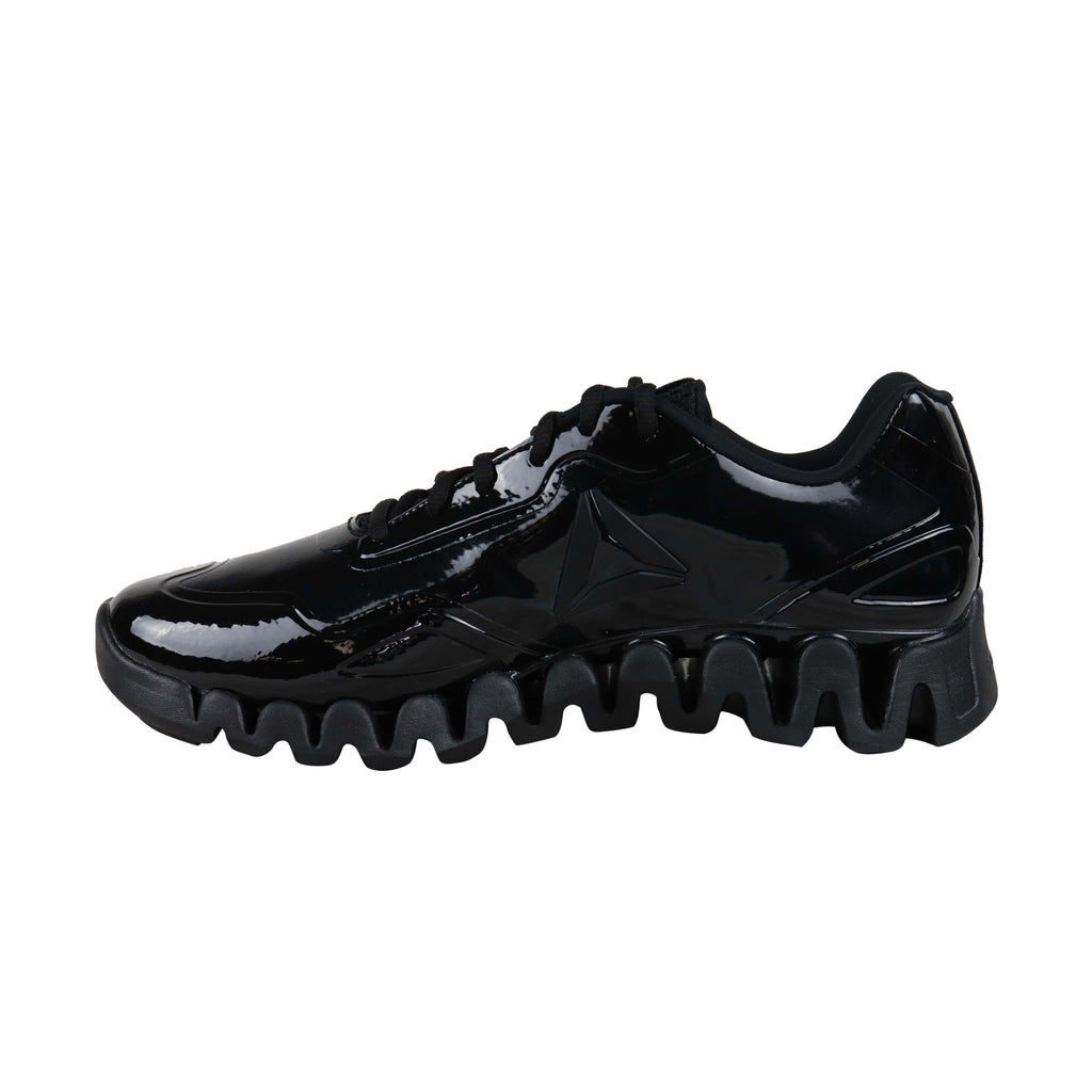 Leather SE Zig Pulse Athletic Shoes Runn - Gym Reebok Mens Ruze Black Patent DV5221