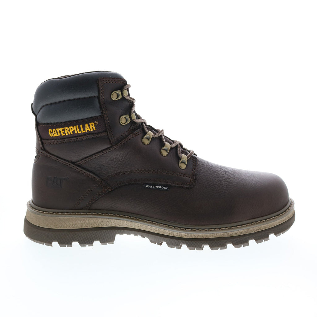 Caterpillar Fairbanks St P91080 Mens Brown Leather Lace Up Work Boots
