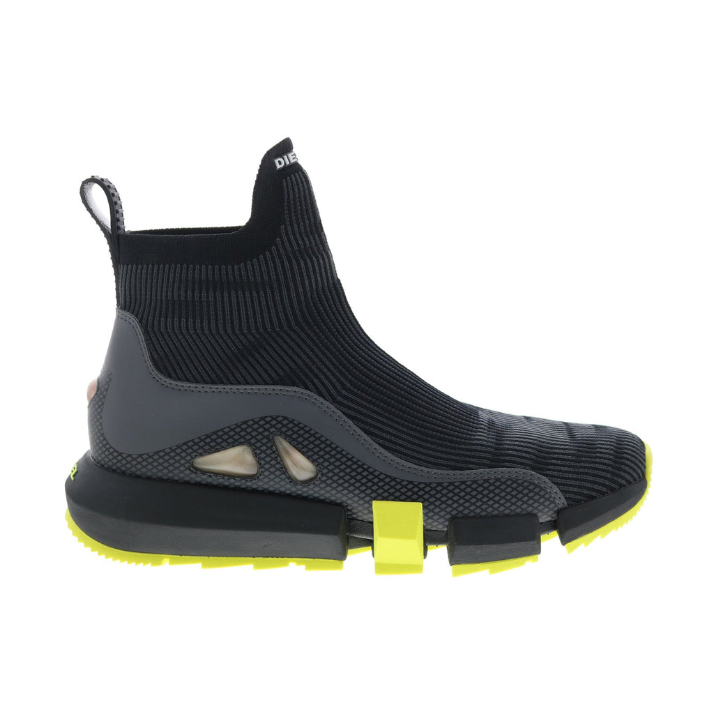 Diesel H-Padola Mid Trek Mens Black Canvas Slip On Lifestyle Sneakers Shoes
