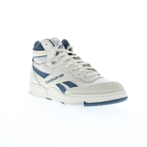 Reebok BB 4000 II Mid Mens Gray Leather Lace Up Lifestyle Sneakers Shoes
