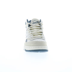 Reebok BB 4000 II Mid Mens Gray Leather Lace Up Lifestyle Sneakers Shoes
