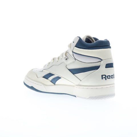 Reebok BB 4000 II Mid Mens Gray Leather Lace Up Lifestyle Sneakers Shoes
