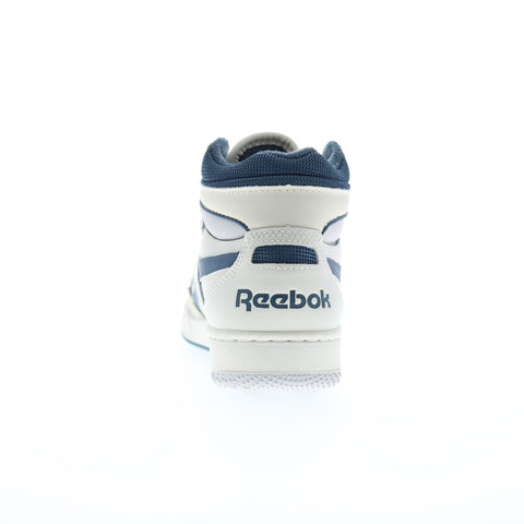 Reebok BB 4000 II Mid Mens Gray Leather Lace Up Lifestyle Sneakers Shoes