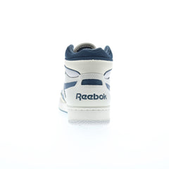 Reebok BB 4000 II Mid Mens Gray Leather Lace Up Lifestyle Sneakers Shoes