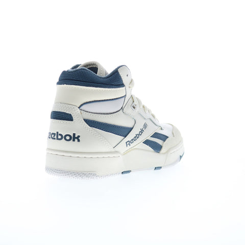 Reebok BB 4000 II Mid Mens Gray Leather Lace Up Lifestyle Sneakers Shoes