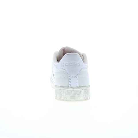 Reebok Club C 85 Vintage Mens Beige Leather Lace Up Lifestyle Sneakers Shoes