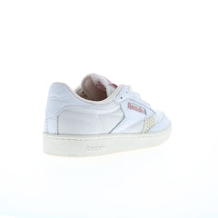 Reebok Club C 85 Vintage Mens Beige Leather Lace Up Lifestyle Sneakers Shoes