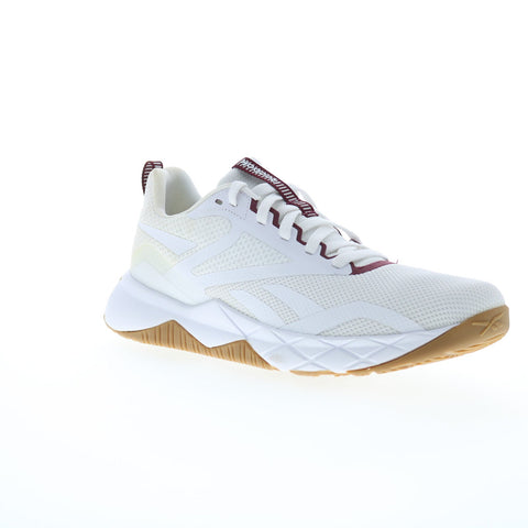 Reebok NFX Trainer Mens Beige Canvas Lace Up Athletic Cross Training Shoes