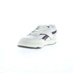 Reebok BB 4000 II Mens Beige Leather Lace Up Lifestyle Sneakers Shoes