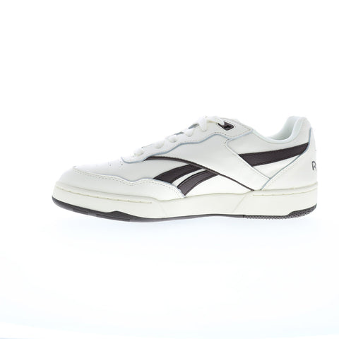 Reebok BB 4000 II Mens Beige Leather Lace Up Lifestyle Sneakers Shoes