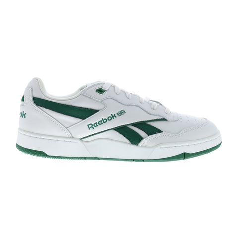 Reebok BB 4000 II Mens Gray Leather Lace Up Lifestyle Sneakers Shoes