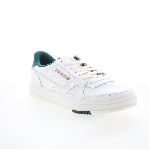 Reebok LT Court Mens White Leather Lace Up Lifestyle Sneakers Shoes