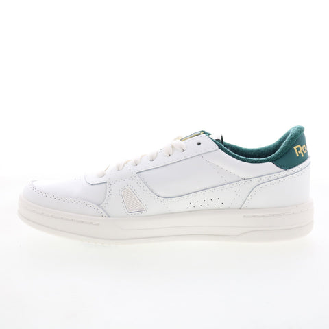 Reebok LT Court Mens White Leather Lace Up Lifestyle Sneakers Shoes