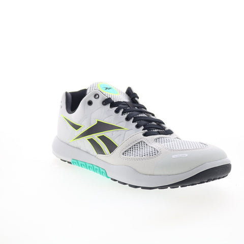 Reebok Nano 2.0 Mens Gray Synthetic Lace Up Athletic Cross Training Shoes