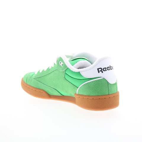 Reebok Club C Bulc Pleasures Mens Green Suede Lifestyle Sneakers Shoes