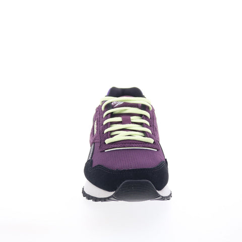 Reebok Glide Womens Purple Suede Lace Up Lifestyle Sneakers Shoes