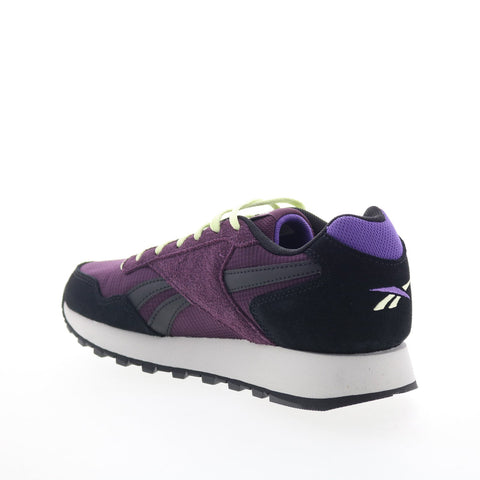 Reebok Glide Womens Purple Suede Lace Up Lifestyle Sneakers Shoes