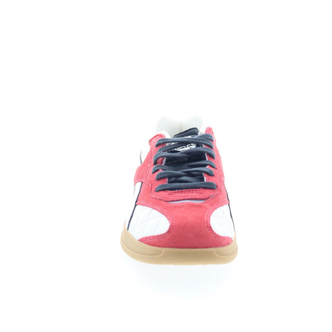 Reebok Hammer Street Mens Red Suede Lace Up Lifestyle Sneakers Shoes