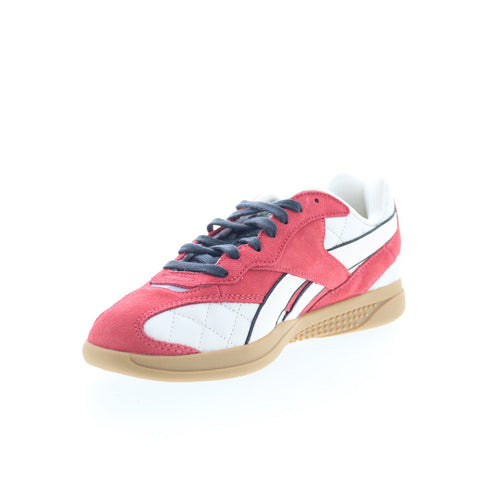 Reebok Hammer Street Mens Red Suede Lace Up Lifestyle Sneakers Shoes