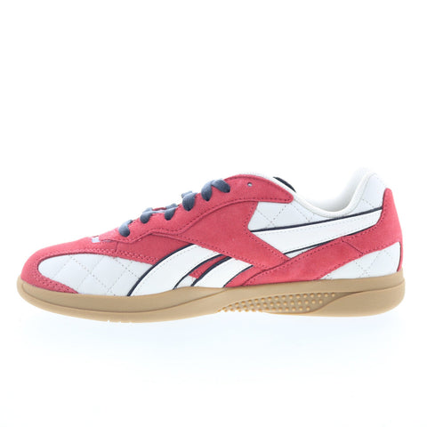 Reebok Hammer Street Mens Red Suede Lace Up Lifestyle Sneakers Shoes