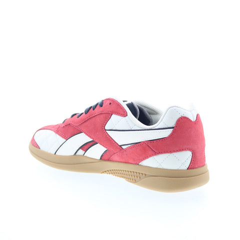 Reebok Hammer Street Mens Red Suede Lace Up Lifestyle Sneakers Shoes