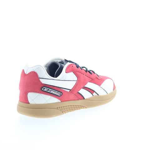 Reebok Hammer Street Mens Red Suede Lace Up Lifestyle Sneakers Shoes