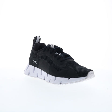 Reebok Zig Dynamica CL Womens Black Canvas Lace Up Lifestyle Sneakers Shoes