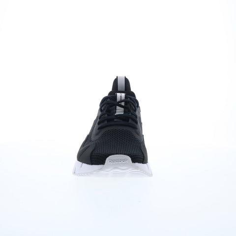 Reebok Zig Dynamica CL Womens Black Canvas Lace Up Lifestyle Sneakers Shoes