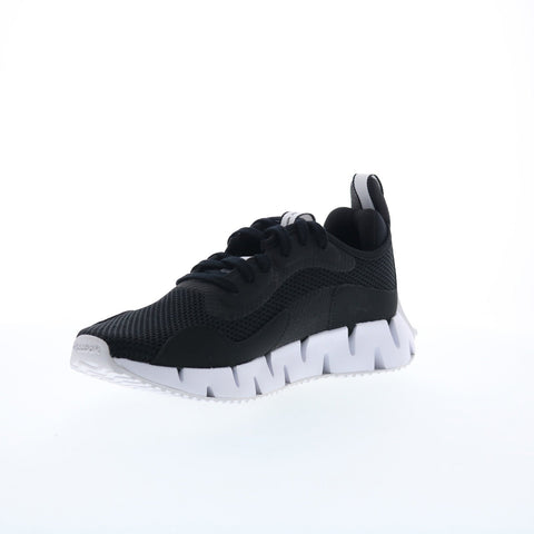 Reebok Zig Dynamica CL Womens Black Canvas Lace Up Lifestyle Sneakers Shoes