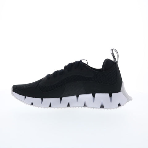 Reebok Zig Dynamica CL Womens Black Canvas Lace Up Lifestyle Sneakers Shoes