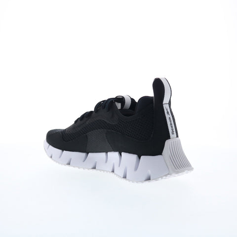 Reebok Zig Dynamica CL Womens Black Canvas Lace Up Lifestyle Sneakers Shoes