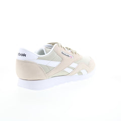 Reebok Classic Nylon Mens Beige Suede Lace Up Lifestyle Sneakers Shoes