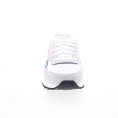 Reebok Glide Mens White Suede Lace Up Lifestyle Sneakers Shoes