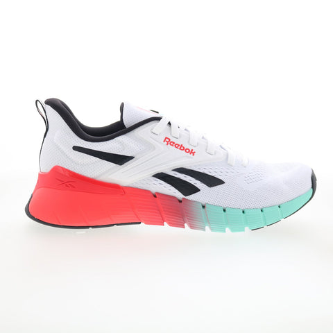 Reebok Nano Gym Mens White Mesh Lace Up Athletic Cross Training Shoes