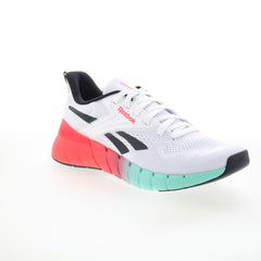 Reebok Nano Gym Mens White Mesh Lace Up Athletic Cross Training Shoes