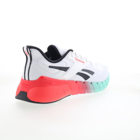 Reebok Nano Gym Mens White Mesh Lace Up Athletic Cross Training Shoes