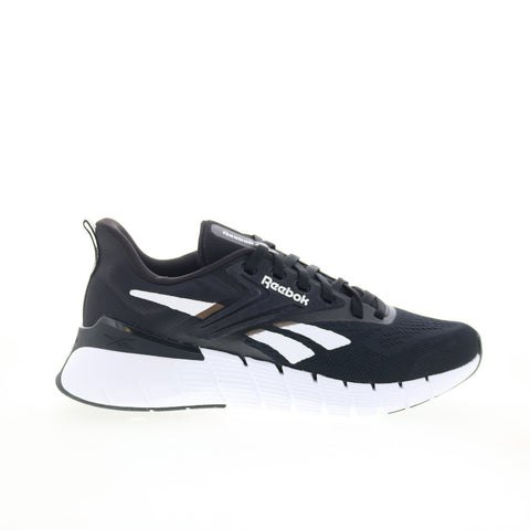 Reebok Nano Gym Mens Black Mesh Lace Up Athletic Cross Training Shoes
