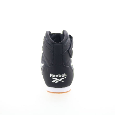 Reebok Boxing Mid Mens Black Synthetic Lace Up Athletic Boxing Shoes