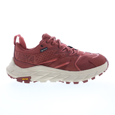 Hoka Anacapa Low GTX Waterproof Womens Burgundy Athletic Hiking Shoes