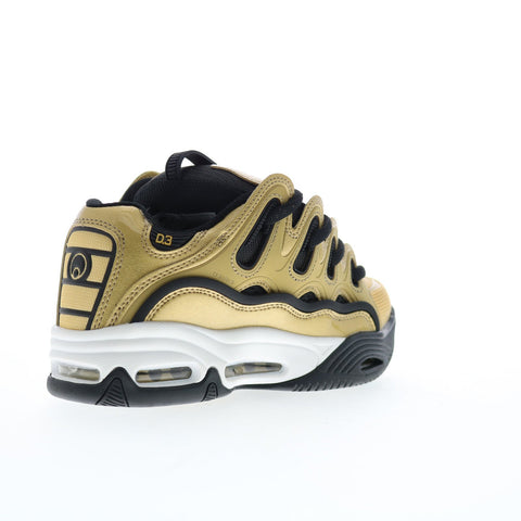 Osiris D3 2001 1141 2901 Mens Gold Synthetic Skate Inspired Sneakers Shoes
