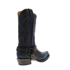 Stetson Outlaw Lug Eagle Mens Brown Leather Cowboy Western Boots