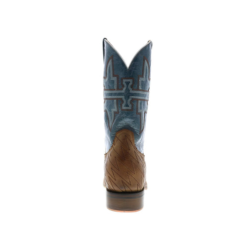 Tin Haul Bolt Lightning Bolt Sole Mens Brown Wide Cowboy Western Boots