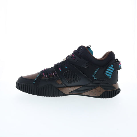 Fila Cage Mid Mixed Media 1BM01294-208 Mens Black Lifestyle Sneakers Shoes