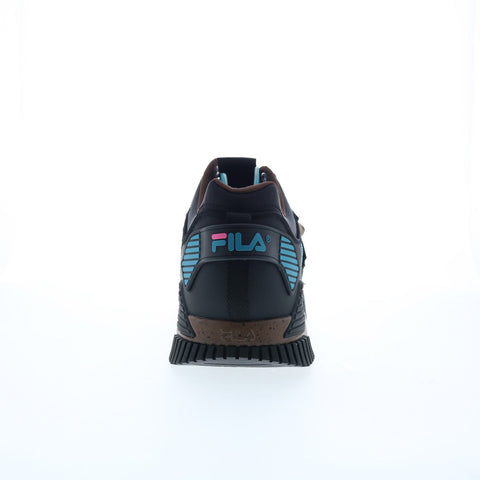 Fila Cage Mid Mixed Media 1BM01294-208 Mens Black Lifestyle Sneakers Shoes